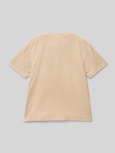 Garcia T-Shirt mit Label-Stitching Sand 3