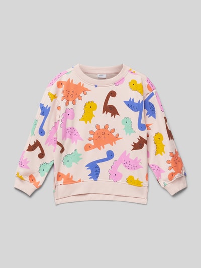 Name It Sweatshirt met ribboorden, model 'NIRANA' Steengrijs - 1