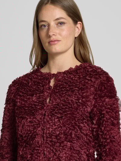 Rich & Royal Żakiet o kroju regular fit z listwą guzikową Bordowy 3