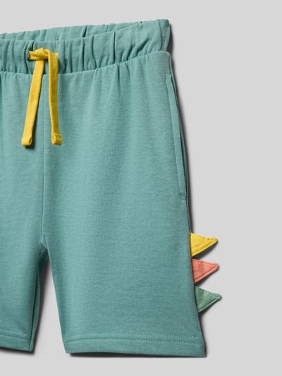 Produktfoto, Regular Fit Shorts mit Zierbesatz von Blue Seven aus Reine Baumwolle, farbig mit Eingrifftaschen und Tunnelzug, Kinder Shorts