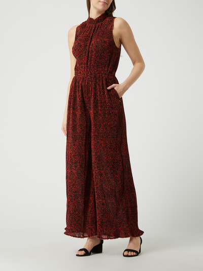 Scotch & Soda Jumpsuit met bloemenmotief Zwart - 1