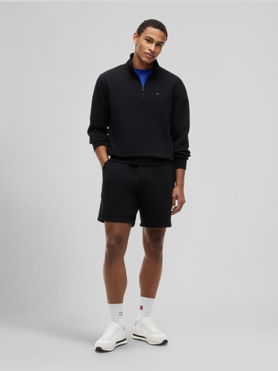 Tommy Jeans Bermudy o kroju relaxed fit z mieszanki bawełny z tunelem Czarny 1