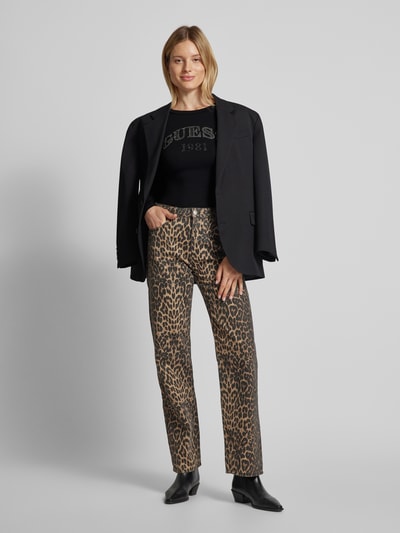 Guess Body met label met strass-steentjes, model 'ALEXANDRA' Zwart - 1