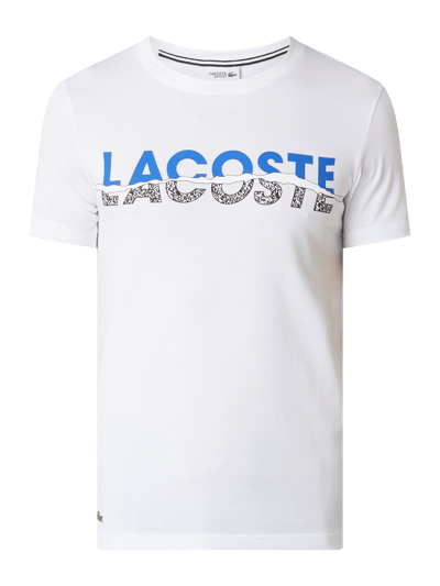 Lacoste T-Shirt mit Logo-Print  Weiss 2