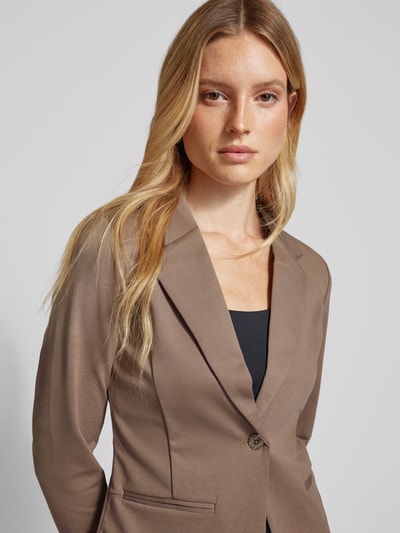 Fransa Blazer met paspelzakken Taupe - 3