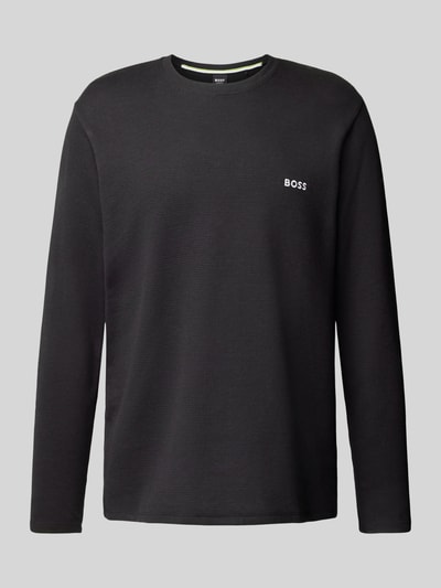 BOSS Longsleeve mit Rundhalsausschnitt Black 2