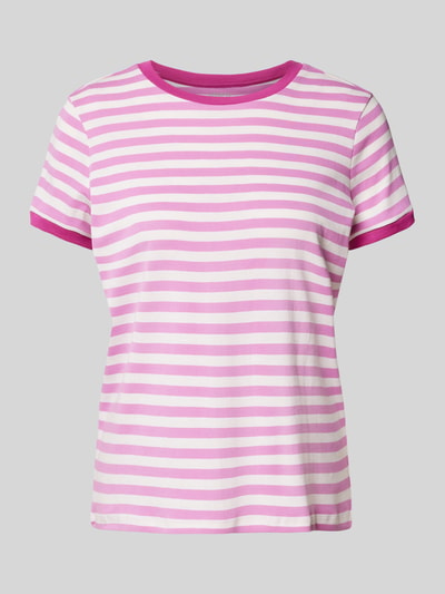 Jake*s Casual T-shirt met ronde hals Felroze - 2