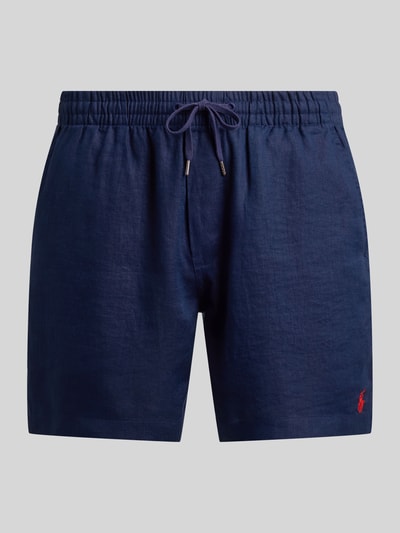 Polo Ralph Lauren Leinenshorts mit Tunnelzugbund und Logo Stitching Marine 2