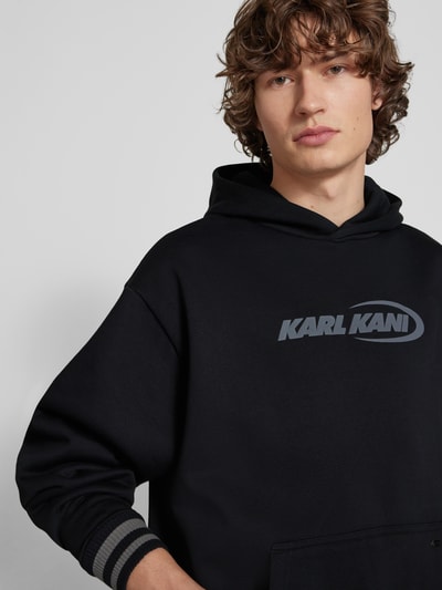 KARL KANI Hoodie met labelprint Zwart - 3