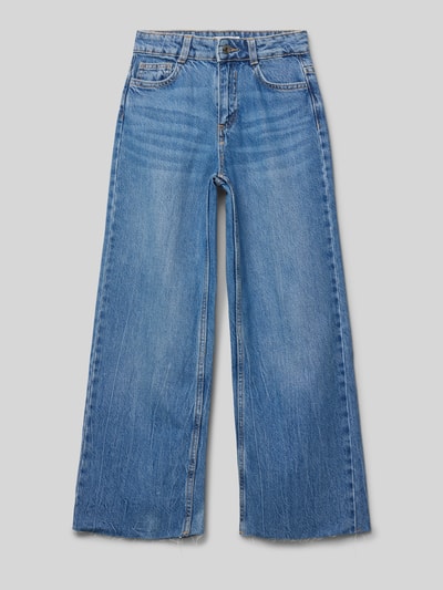 Mango Flared Fit Jeans aus reiner Baumwolle Blau 1