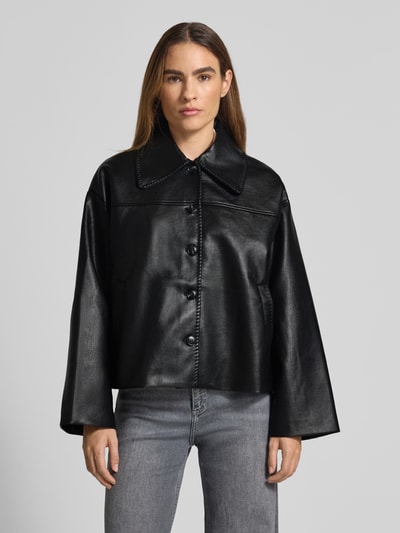 Neo Noir Jacke in Leder-Optik Modell 'Lunara' Black 4