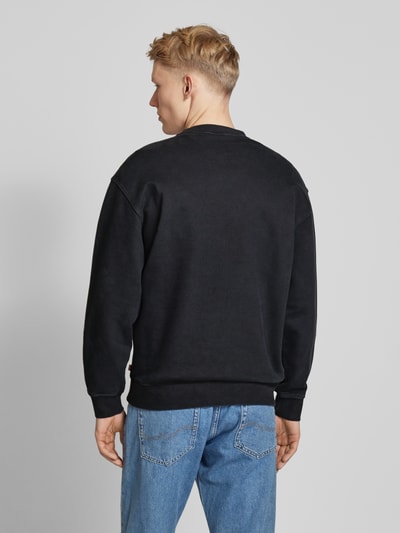 Levi's® Relaxed Fit Sweatshirt aus Viskose mit Label-Detail Black 5