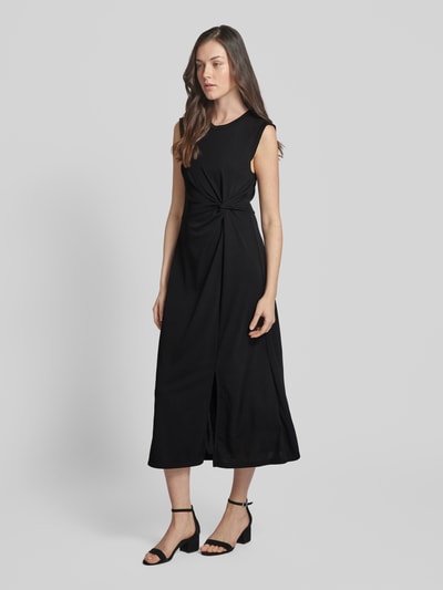Esprit Sukienka midi w jednolitym kolorze Czarny 1