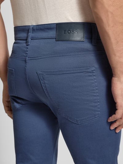 BOSS Slim Fit Hose aus Baumwoll-Mix Modell 'DELAWARE' Jeansblau 3