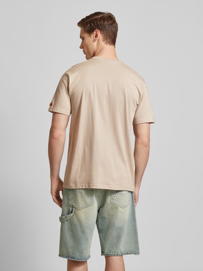 Ellesse T-shirt met labelstitching, model 'MARLO' Taupe - 5