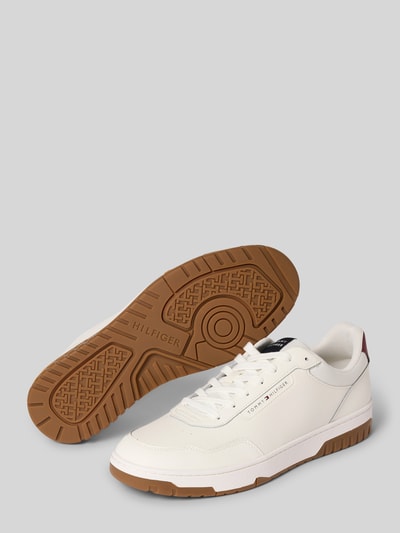 Tommy Hilfiger Lage sneakers van leermix Wit - 4