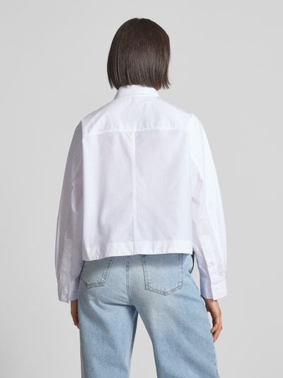 Ivy Oak Regular Fit Hemdbluse mit verdeckter Knopfleiste Modell 'BRITTNEY Weiss 5