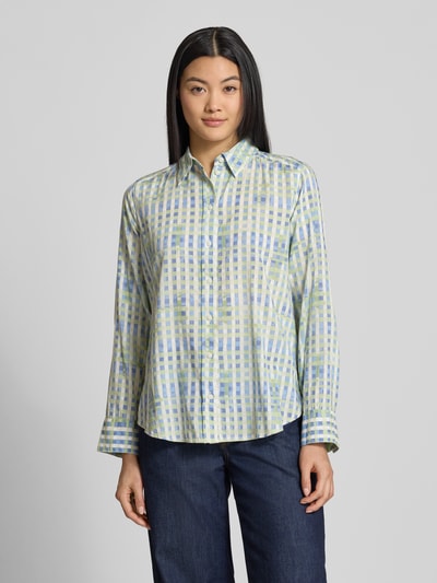 Tom Tailor Regular Fit Bluse aus Baumwoll-Modal-Mix Hellgruen 4