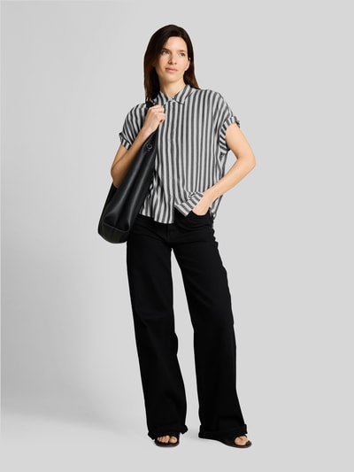 Tom Tailor Regular Fit Bluse aus reiner Viskose Marine 1