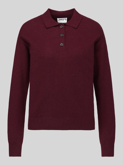 Jake*s Casual Regular Fit Pullover aus reinem Kaschmir Pflaume 2