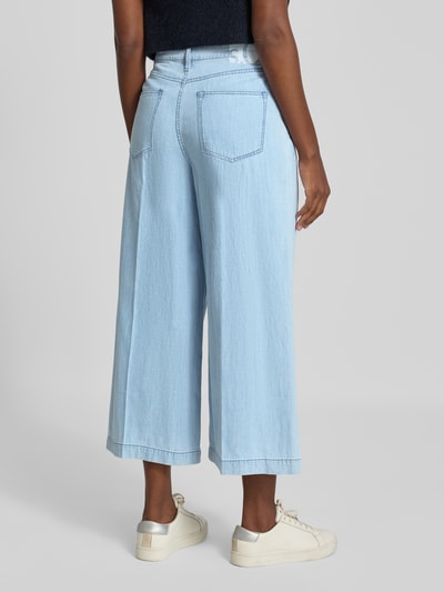 s.Oliver RED LABEL regular fit culotte van puur katoen Lichtblauw - 5