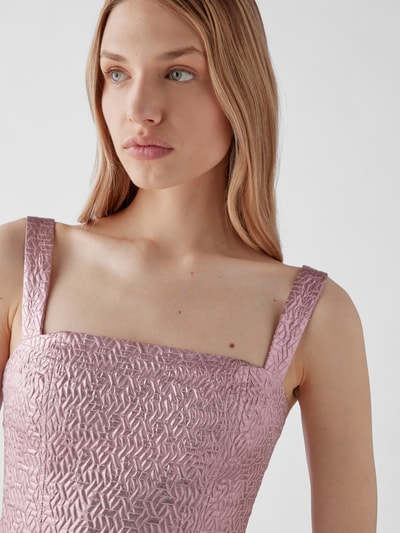 ROTATE BIRGER CHRISTENSEN Cocktailkleid in Minilänge Metallic Rosa 3