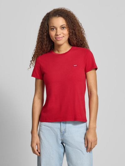 Levi's® t-shirt o kroju regular fit z czystej bawełny Czerwony 4