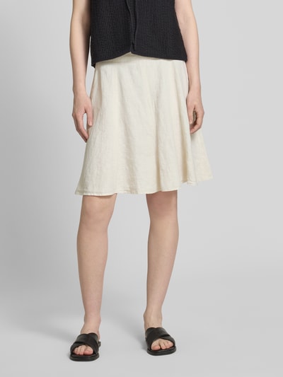Marc O'Polo Relaxed fit minirok van puur linnen Zand - 4