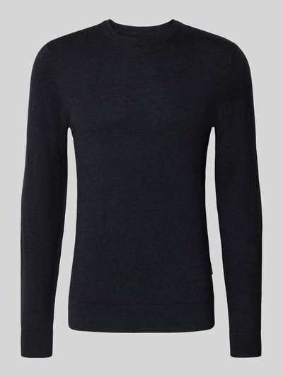 Blend Strickpullover mit Rundhalsausschnitt Modell 'BAGGE' Black 2