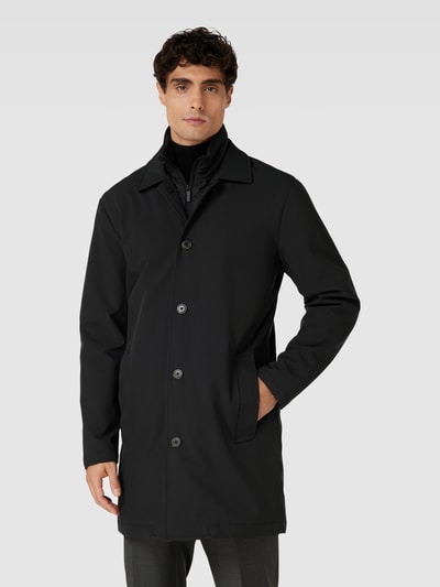 SELECTED HOMME Płaszcz z wpuszczanymi kieszeniami model ‘ALVIN’ Czarny 4
