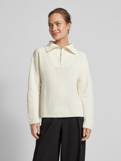 Selected Femme Gebreide pullover met schipperskraag, model 'BLOOMIE' Offwhite - 4