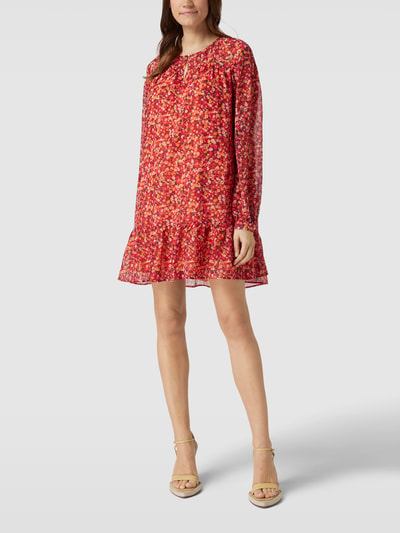 BOSS Orange Minikleid mit floralem Muster Modell 'Dalya' Koralle 1