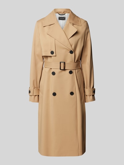 comma Trenchcoat met tailleriem Camel - 2