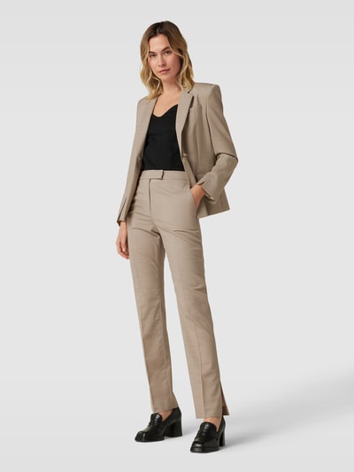 BOSS Black Women Blazer met borstzak, model 'Janeri' Beige gemêleerd - 1