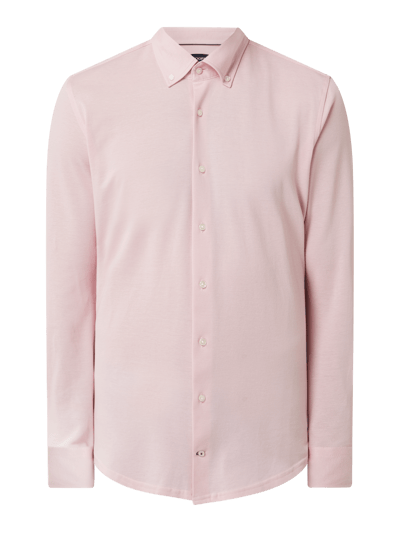 Joop! Slim Fit Slim fit zakelijk overhemd van piqué, model 'Pero' Rosé - 2