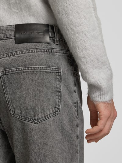 2Y Studios Straight Leg Jeans im 5-Pocket-Design Modell 'AMARU' Dunkelgrau 3