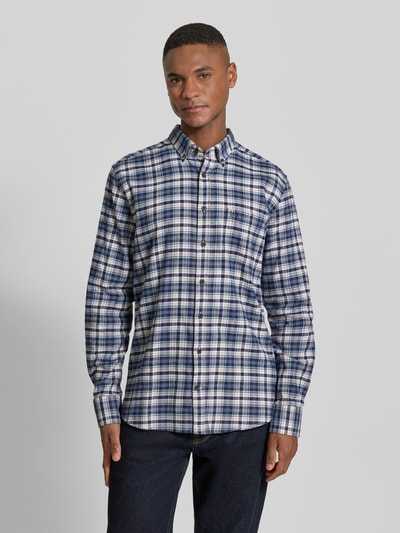 bugatti Freizeithemd mit Knopfleiste Marine 4