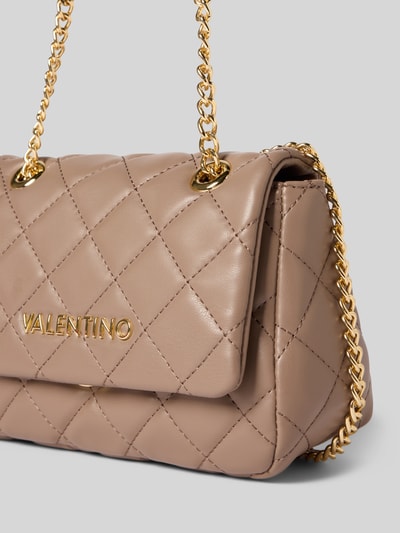 VALENTINO BAGS Umhängetasche mit Steppnähten Modell 'OCARINA' Taupe 2