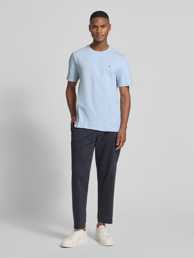 Tommy Hilfiger Regular Fit T-Shirt aus reiner Baumwolle Hellblau 1
