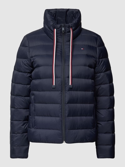 Tommy Hilfiger Pikowana kurtka z wyhaftowanym logo Ciemnoniebieski 2