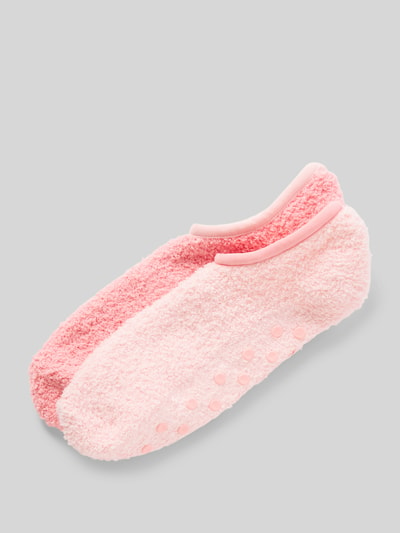 camano Socken in Teddyfell-Optik Rosa 1