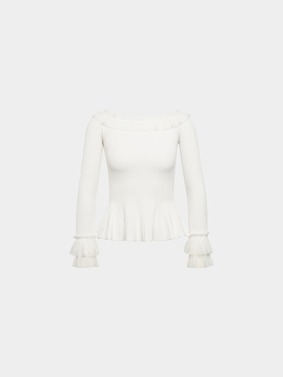 Jonathan Simkhai Off-Shoulder-Bluse Weiß 2