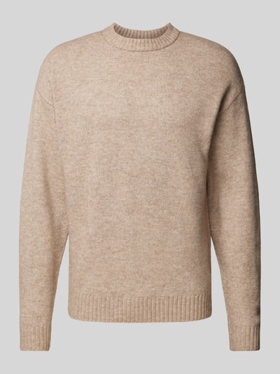 Jack & Jones Sweter z dzianiny z okrągłym dekoltem model ‘OLLIE’ Beżowy 2