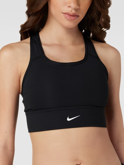 NIKE TRAINING Bustier mit Logo-Print Black 3