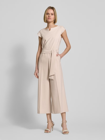 Betty Barclay Jumpsuit met strikceintuur Beige - 4