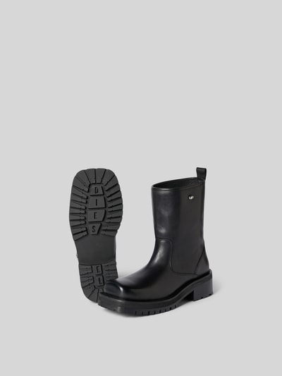 Diesel Stiefel mit Logo-Applikation Metallic Black 5
