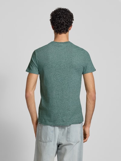 Superdry T-shirt met labelstitching Groen - 5