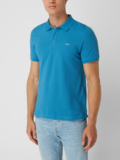 s.Oliver RED LABEL Regular Fit Poloshirt aus Piqué  Aqua 4