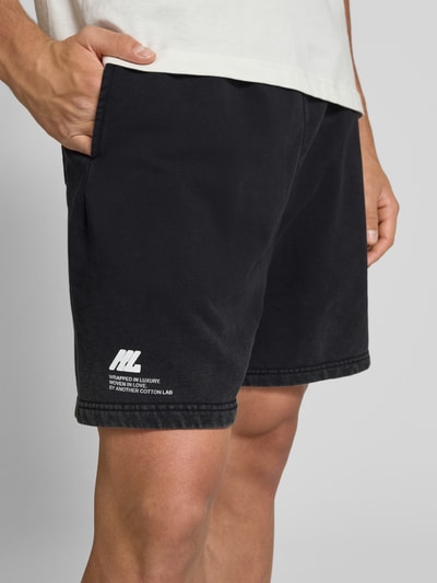 ANOTHER COTTON LAB Shorts mit Tunnelzug Black 3