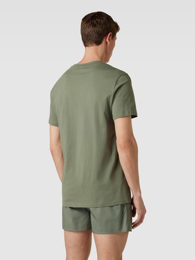 BOSS T-Shirt mit Label-Print Gruen 4